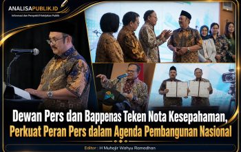 Dewan Pers dan Bappenas Teken Nota Kesepahaman, Perkuat Peran Pers dalam Agenda Pembangunan Nasional