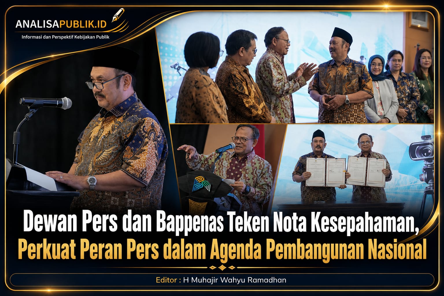 Dewan Pers dan Bappenas Teken Nota Kesepahaman, Perkuat Peran Pers dalam Agenda Pembangunan Nasional