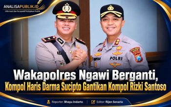 Wakapolres Ngawi Berganti, Kompol Haris Darma Sucipto Gantikan Kompol Rizki Santoso