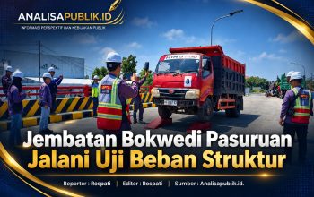 Jembatan Bokwedi Pasuruan Jalani Uji Beban Struktur