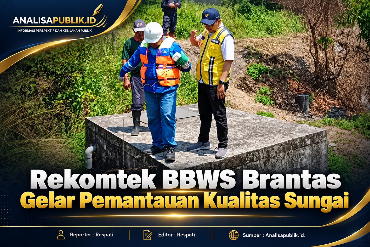 Rekomtek BBWS Brantas Gelar Pemantauan Kualitas Sungai