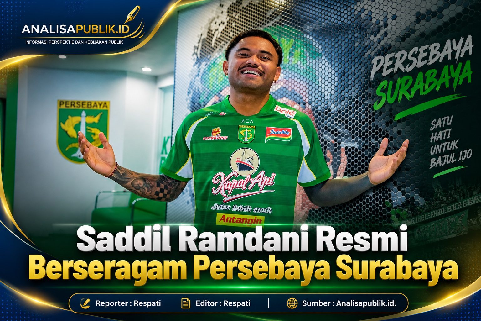Saddil Ramdani Resmi Berseragam Persebaya Surabaya