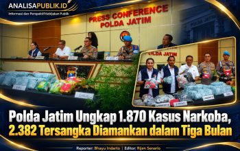 Polda Jatim Ungkap 1.870 Kasus Narkoba, 2.382 Tersangka Diamankan dalam Tiga Bulan