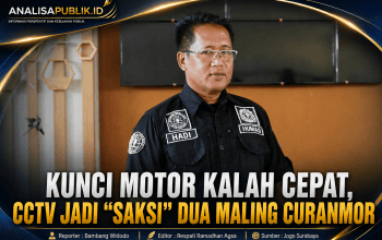 Kunci Motor Kalah Cepat, CCTV Jadi “Saksi” Dua Maling Curanmor