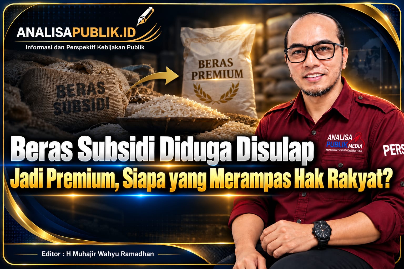 Beras Subsidi Diduga Disulap Jadi Premium, Siapa yang Merampas Hak Rakyat?