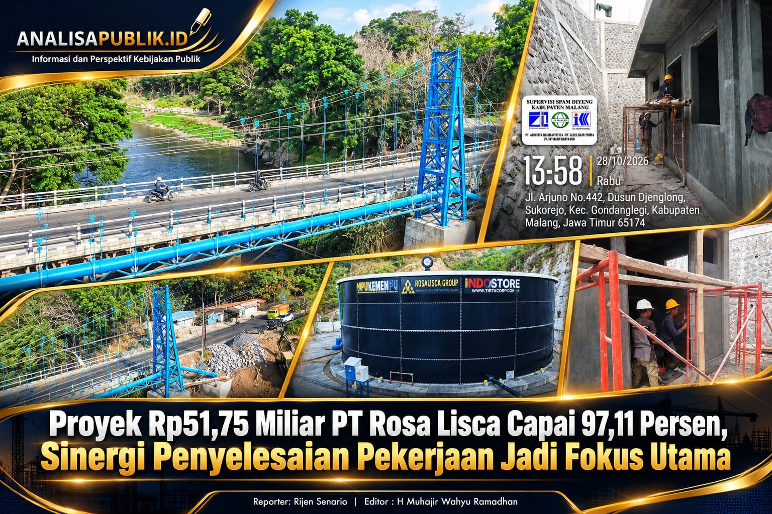 Proyek Rp51,75 Miliar PT Rosa Lisca Capai 97,11 Persen, Sinergi Penyelesaian Pekerjaan Jadi Fokus Utama