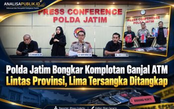 Polda Jatim Bongkar Komplotan Ganjal ATM Lintas Provinsi, Lima Tersangka Ditangkap