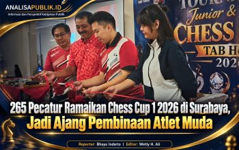 265 Pecatur Ramaikan Chess Cup 1 2026 di Surabaya, Jadi Ajang Pembinaan Atlet Muda