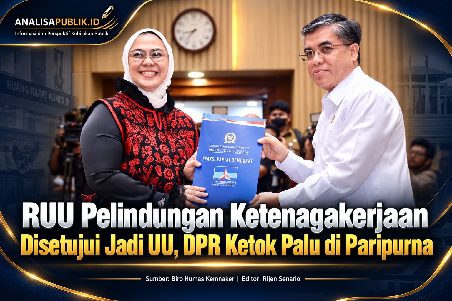 RUU Pelindungan Ketenagakerjaan Disetujui Jadi UU, DPR Ketok Palu di Paripurna