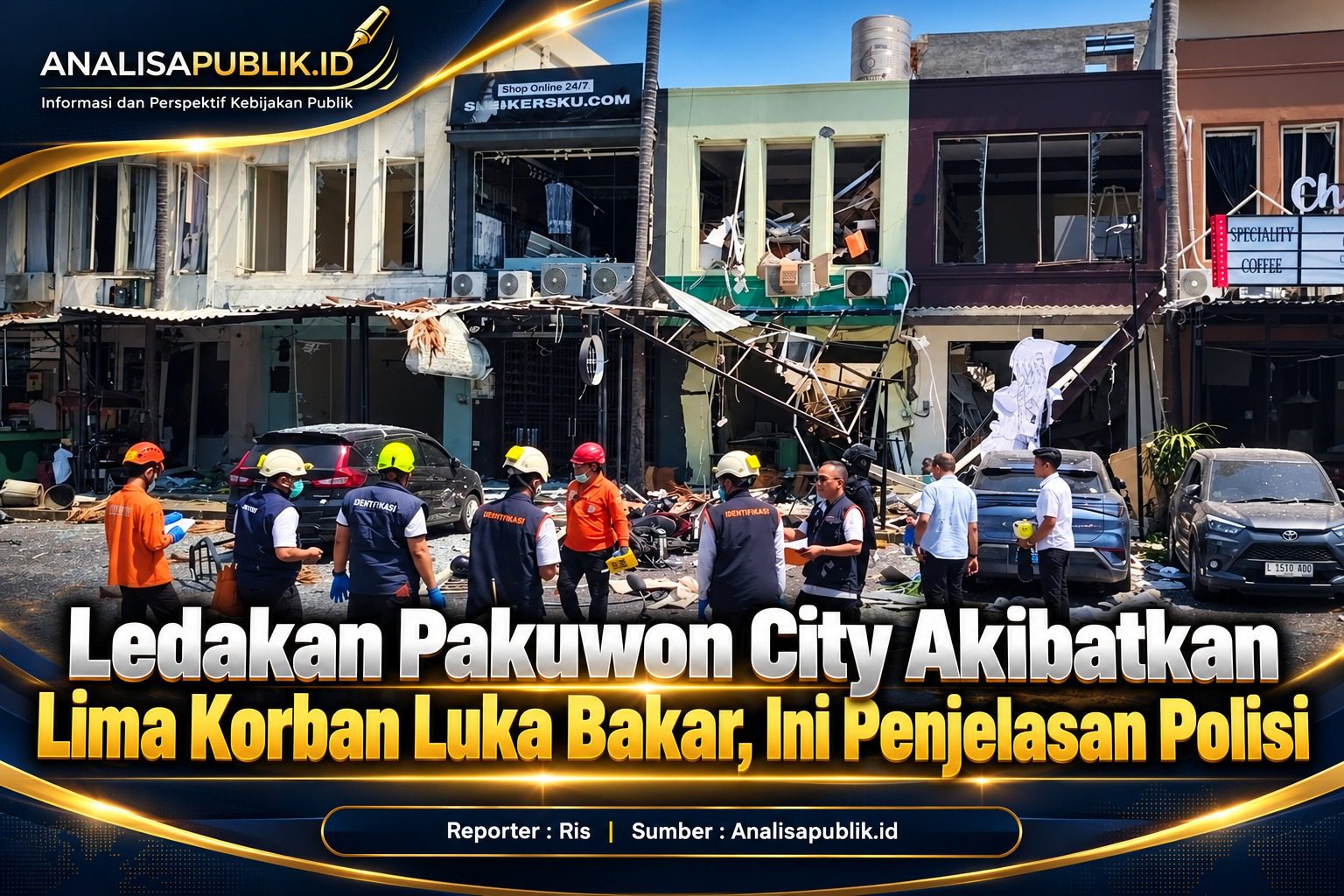 Ledakan Pakuwon City Akibatkan Lima Korban Luka Bakar, Ini Penjelasan Polisi