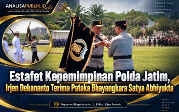 Estafet Kepemimpinan Polda Jatim, Irjen Dekananto Terima Pataka Bhayangkara Satya Abhiyukta