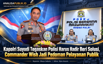 Kapolri Suyudi Tegaskan Polisi Harus Hadir Beri Solusi, Commander Wish Jadi Pedoman Pelayanan Publik