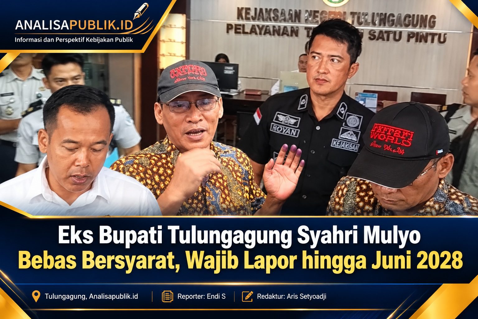 Eks Bupati Tulungagung Syahri Mulyo Bebas Bersyarat, Wajib Lapor hingga Juni 2028