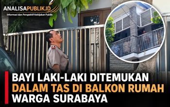 Bayi Laki-Laki Ditemukan dalam Tas di Balkon Rumah Warga Surabaya