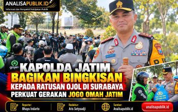 Kapolda Jatim Bagikan Bingkisan kepada Ratusan Ojol di Surabaya, Perkuat Gerakan Jogo Omah