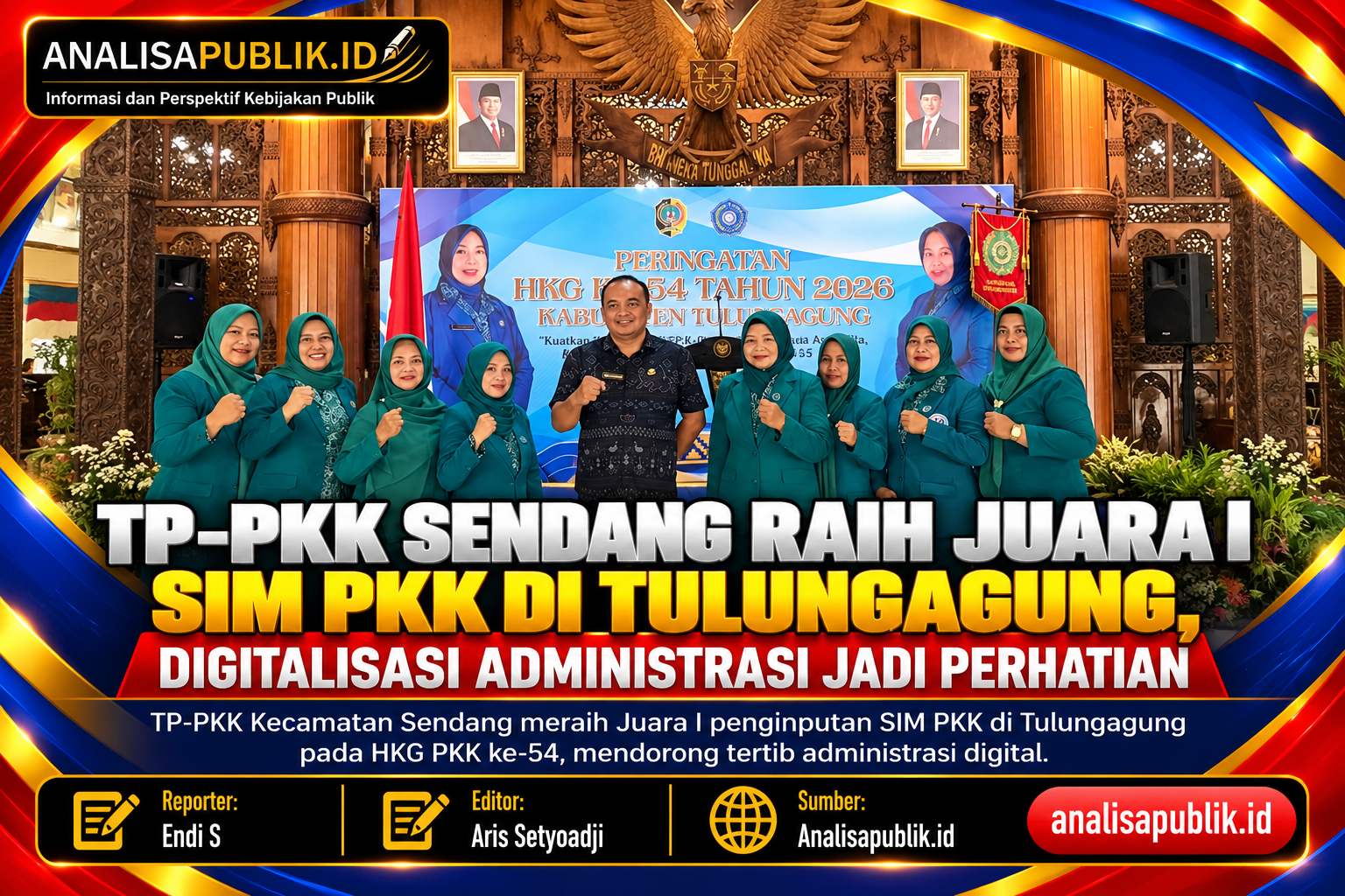 TP-PKK Sendang Raih Juara I SIM PKK di Tulungagung, Digitalisasi Administrasi Jadi Perhatian
