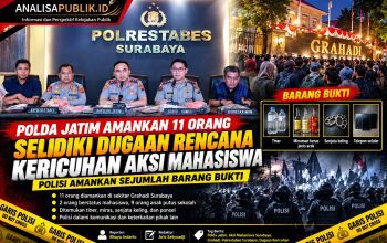 Polda Jatim Amankan 11 Orang, Selidiki Dugaan Rencana Kericuhan Aksi Mahasiswa