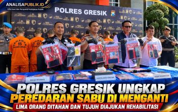 Polres Gresik Ungkap Peredaran Sabu di Menganti, Lima Orang Ditahan dan Tujuh Diajukan Rehabilitasi