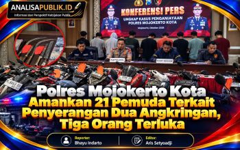 Polres Mojokerto Kota Amankan 21 Pemuda Terkait Penyerangan Dua Angkringan, Tiga Orang Terluka