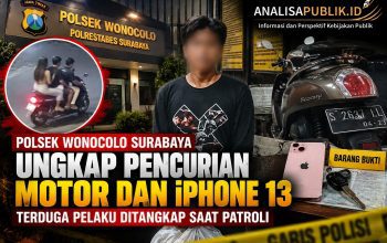 Polsek Wonocolo Surabaya Ungkap Pencurian Motor dan iPhone 13, Terduga Pelaku Ditangkap Saat Patroli